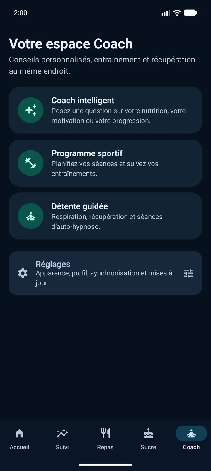 Espace Coach FitApp